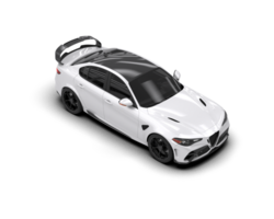 Realistic sport car isolated on background. 3d rendering - illustration png