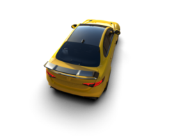 Realistic sport car isolated on background. 3d rendering - illustration png