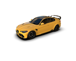 Realistic sport car isolated on background. 3d rendering - illustration png
