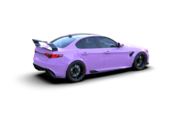 Realistic sport car isolated on background. 3d rendering - illustration png