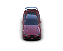 Realistic sport car isolated on background. 3d rendering - illustration png