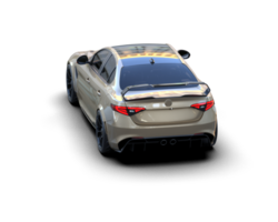 Realistic sport car isolated on background. 3d rendering - illustration png