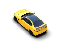 Realistic sport car isolated on background. 3d rendering - illustration png