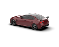 Realistic sport car isolated on background. 3d rendering - illustration png