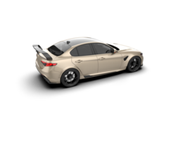 Realistic sport car isolated on background. 3d rendering - illustration png