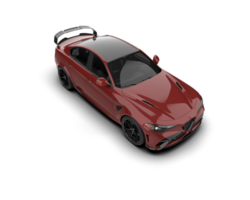 Realistic sport car isolated on background. 3d rendering - illustration png