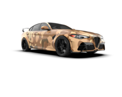Realistic sport car isolated on background. 3d rendering - illustration png