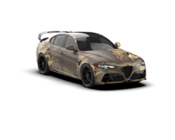 Realistic sport car isolated on background. 3d rendering - illustration png