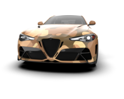 Realistic sport car isolated on background. 3d rendering - illustration png