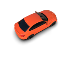 Realistic sport car isolated on background. 3d rendering - illustration png