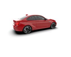Realistic sport car isolated on background. 3d rendering - illustration png
