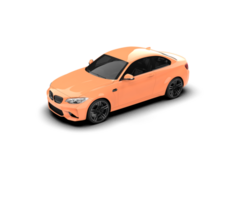 Realistic sport car isolated on background. 3d rendering - illustration png