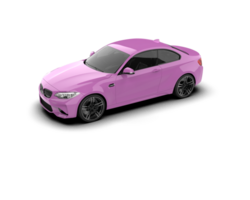Realistic sport car isolated on background. 3d rendering - illustration png