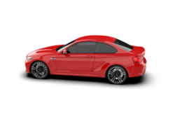 Realistic sport car isolated on background. 3d rendering - illustration png