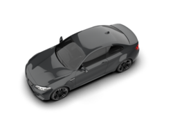 Realistic sport car isolated on background. 3d rendering - illustration png