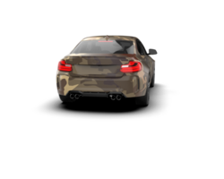 Realistic sport car isolated on background. 3d rendering - illustration png