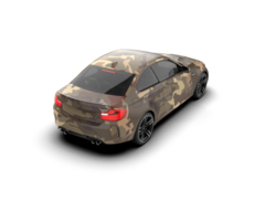Realistic sport car isolated on background. 3d rendering - illustration png