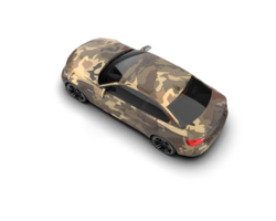 Realistic sport car isolated on background. 3d rendering - illustration png