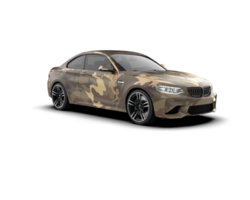 Realistic sport car isolated on background. 3d rendering - illustration png
