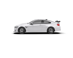 Realistic sport car isolated on background. 3d rendering - illustration png