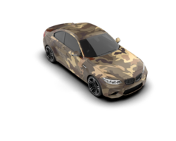 Realistic sport car isolated on background. 3d rendering - illustration png