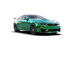 Realistic sport car isolated on background. 3d rendering - illustration png