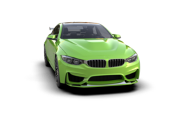 Realistic sport car isolated on background. 3d rendering - illustration png