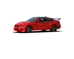 Realistic sport car isolated on background. 3d rendering - illustration png