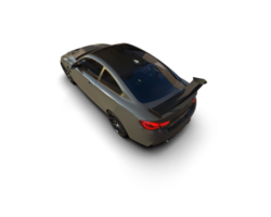 Realistic sport car isolated on background. 3d rendering - illustration png