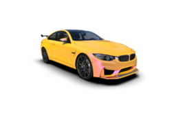 Realistic sport car isolated on background. 3d rendering - illustration png