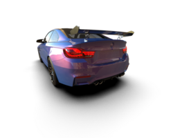 Realistic sport car isolated on background. 3d rendering - illustration png
