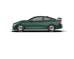 Realistic sport car isolated on background. 3d rendering - illustration png
