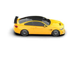 Realistic sport car isolated on background. 3d rendering - illustration png