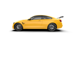 Realistic sport car isolated on background. 3d rendering - illustration png