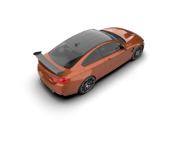 Realistic sport car isolated on background. 3d rendering - illustration png