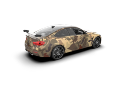 Realistic sport car isolated on background. 3d rendering - illustration png