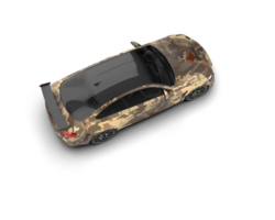 Realistic sport car isolated on background. 3d rendering - illustration png