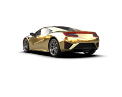 Realistic sport car isolated on background. 3d rendering - illustration png