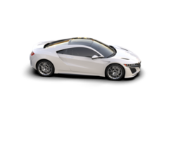 Realistic sport car isolated on background. 3d rendering - illustration png