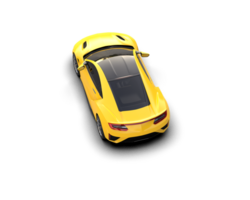 Realistic sport car isolated on background. 3d rendering - illustration png