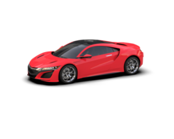 Realistic sport car isolated on background. 3d rendering - illustration png