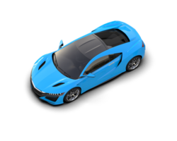 Realistic sport car isolated on background. 3d rendering - illustration png