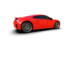 Realistic sport car isolated on background. 3d rendering - illustration png