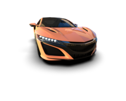 Realistic sport car isolated on background. 3d rendering - illustration png