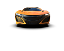 Realistic sport car isolated on background. 3d rendering - illustration png