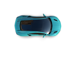 Realistic sport car isolated on background. 3d rendering - illustration png