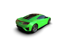 Realistic sport car isolated on background. 3d rendering - illustration png