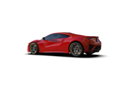 Realistic sport car isolated on background. 3d rendering - illustration png