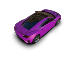 Realistic sport car isolated on background. 3d rendering - illustration png