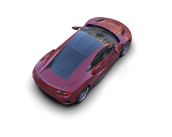 Realistic sport car isolated on background. 3d rendering - illustration png